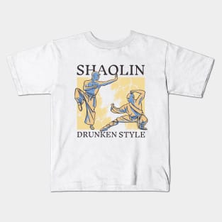 Shaolin Kung Fu Drunken Style Kids T-Shirt